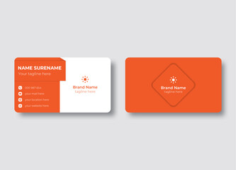 Modern elegant business card design vector template