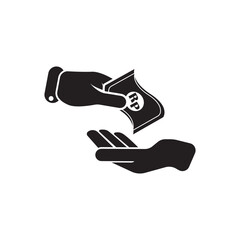 Bribery logo icon symbol vector template illustration design.
