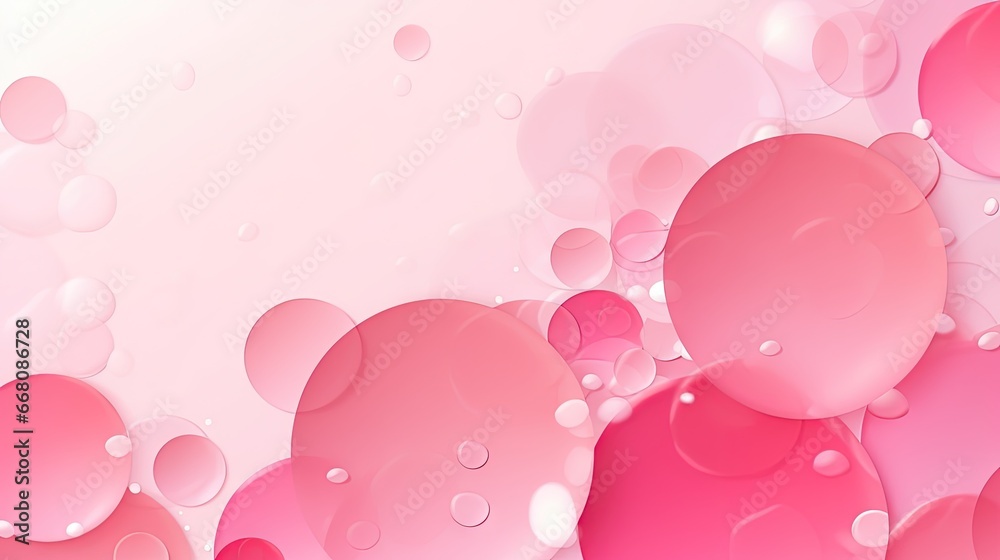 Aufkleber pink circular texture backdrop minimal design for valentine s and mother s day themes