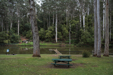 Picnic area at Pemberton Pool in south west Western Australia