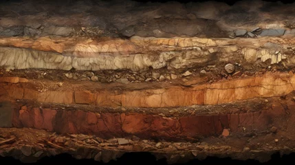 Poster Underground view of soil layers © vxnaghiyev