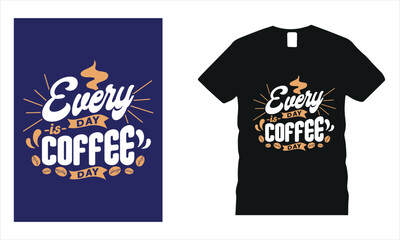 Vector coffee time trendy t-shirt design