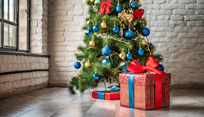 christmas tree with gifts