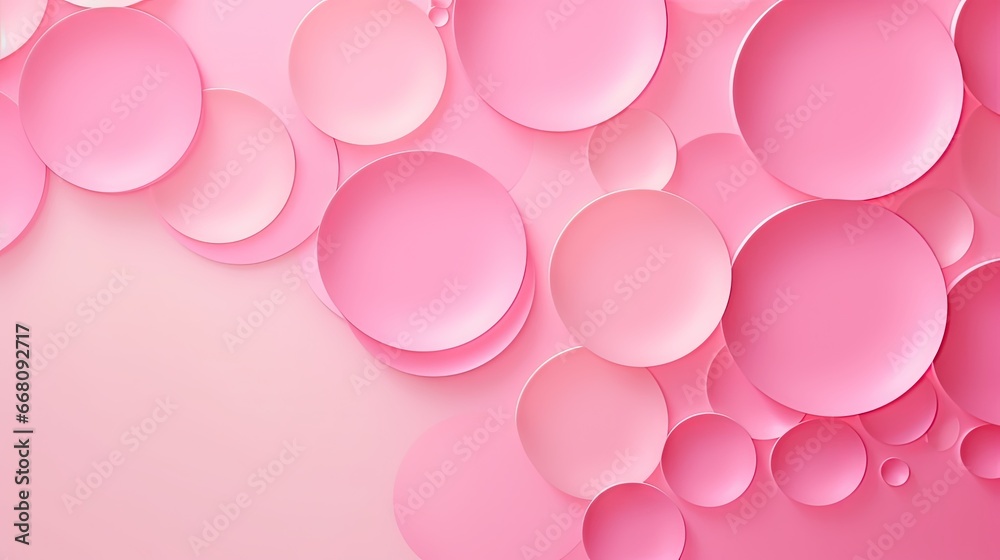 Aufkleber pink circular texture backdrop minimal design for valentine s and mother s day themes