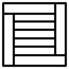 wooden line icon