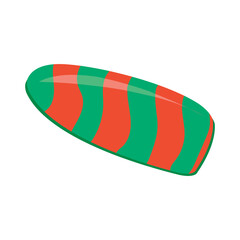 beach equipment in summer vector cartoon