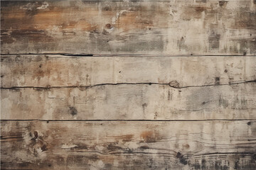 texture of old, damaged cracked wooden boards bleached with white paint with knots - obrazy, fototapety, plakaty