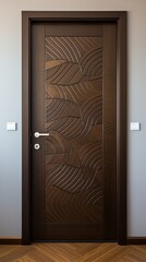 Interior door design in the apartment