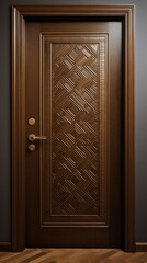 Interior door design in the apartment