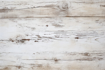 texture of old, damaged, cracked wood bleached with white paint with knots in a boho style