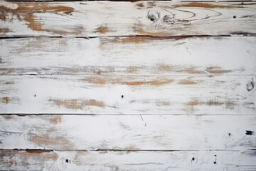 texture of old, damaged, cracked wood bleached with white paint with knots in a boho style, generative AI