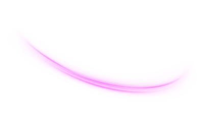 Luminous pink lines png of speed. Background white. Abstract motion lines. Light trail wave, fire path trace line, car lights, optic fiber and incandescence curve twirl.