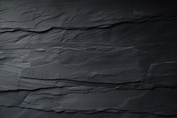 Dark grey black slate background. Black stone texture. Slate background, Generative AI