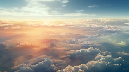 sky, clouds and sun. - Powered by Adobe