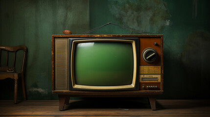 old tv set. vintage television