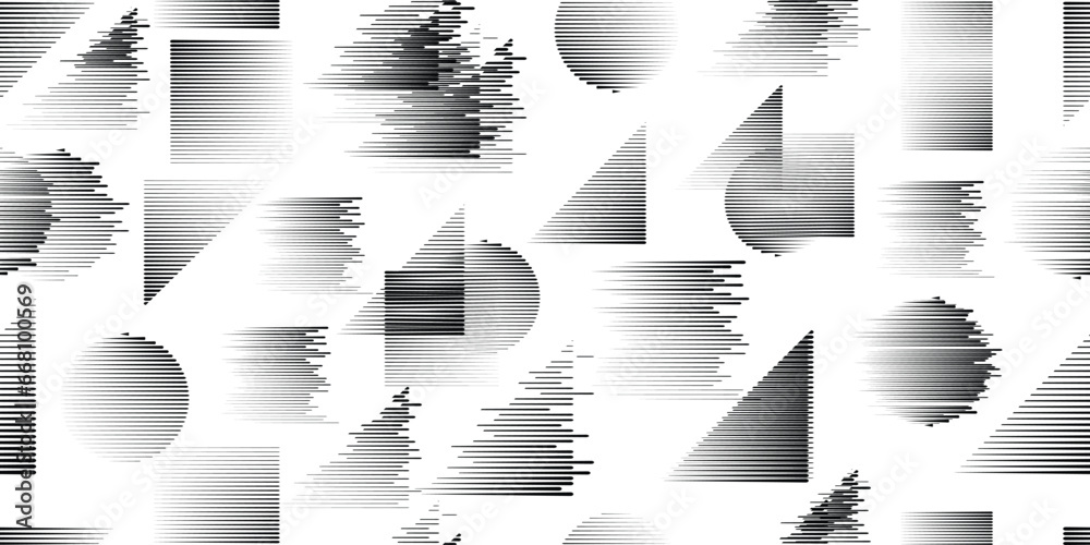 Poster seamless pattern with speed lines . fabric pattern with striped design elements .repeating black fas