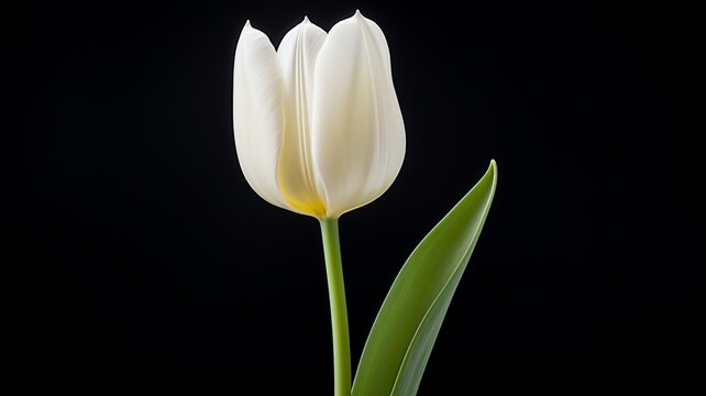 Beautiful white tulips flowers stocksy contributor picture Ai generated art