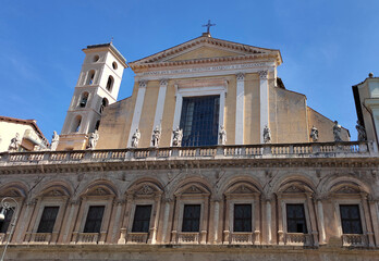 Fototapeta na wymiar Church of the Twelve Holy Apostles or Santi Dodici Apostoli , Rome, Italy