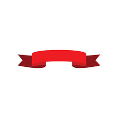 Red ribbon vector