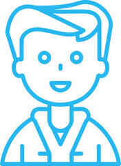 Obraz premium Boy Character Avatar Illustration 