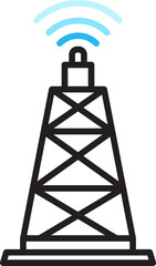 Radio Mast and Network Tower Icon
