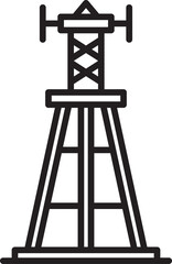 Radio Mast and Network Tower Icon
