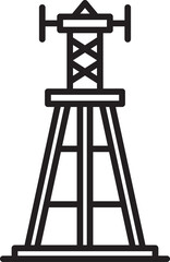 Radio Mast and Network Tower Icon
