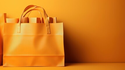 orange shopping bag