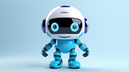 Chatbot character with robot vector illustration picture Ai generated art