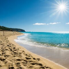 sandy beach with sky