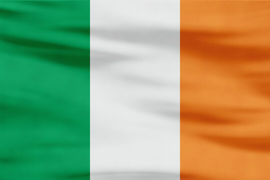 irish flag ireland country green white orange stripes
