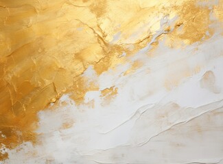 White and gold painting, textured canvas created with AI