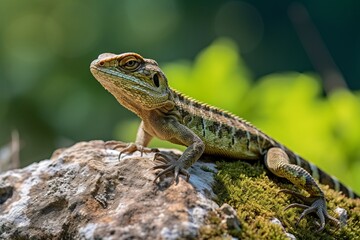 Obraz premium A cute little tabby cat surfing the net on the laptop or computer