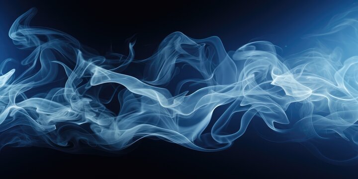 Abstract smoke on background. Generative AI © itchaznong