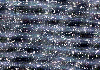 Christmas snow dots on a blue mesh paper design