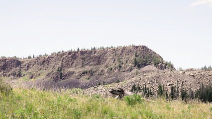Large Skre Field On Colorado Mountain Top