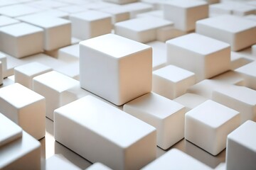 Stunning 4K HD Ultra High-Quality 3D White Cube Captured in Immaculate Detail.