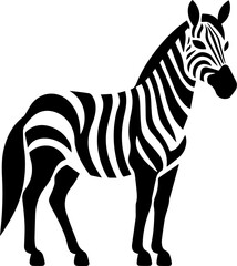 Fototapeta na wymiar Zorse Zebra Icon