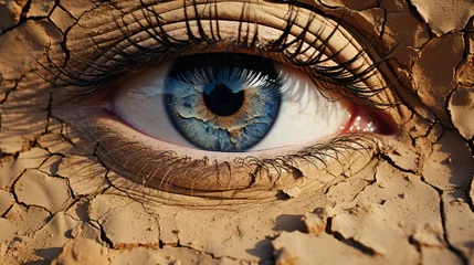 Schilderijen op glas Close-Up Eye © Digital Artworks