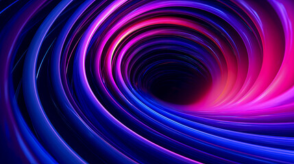 Photo of Swirling Colors in Shades of Purple and Blue Against a Dark Background