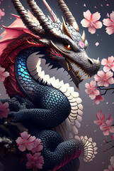 Dragon de sakura