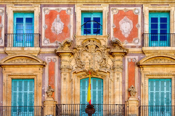 Medieval architectural features of the Episcopal Palace of Murcia, Spain