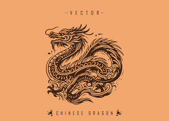 The Ancient Art of Dragon Illustration in Oriental Decorative Style