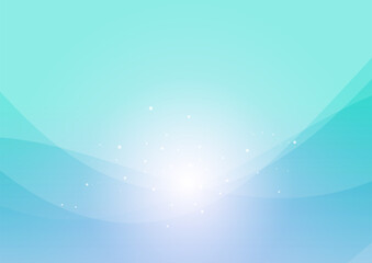 明るい青のウェーブ抽象背景