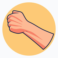 Fototapeta premium illustration of strong hands holding for entertainment books, education, magazines, flyers, banners, t-shirt designs, complementary design assets