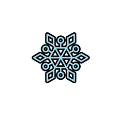 Snow icon vector