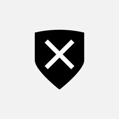 Bad Defense Icon. Low Immunity. Weakness Symbol  - Vector.