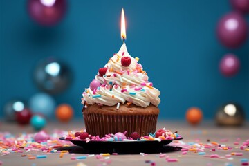 Birthday Cake with candles birthday party