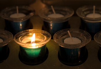 candles in church