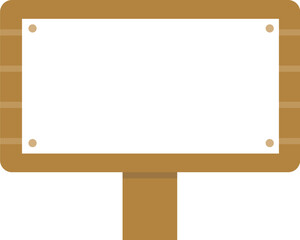 掲示板　木のフレーム